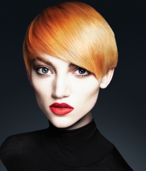 tangerine autumn hair colour natural  otange